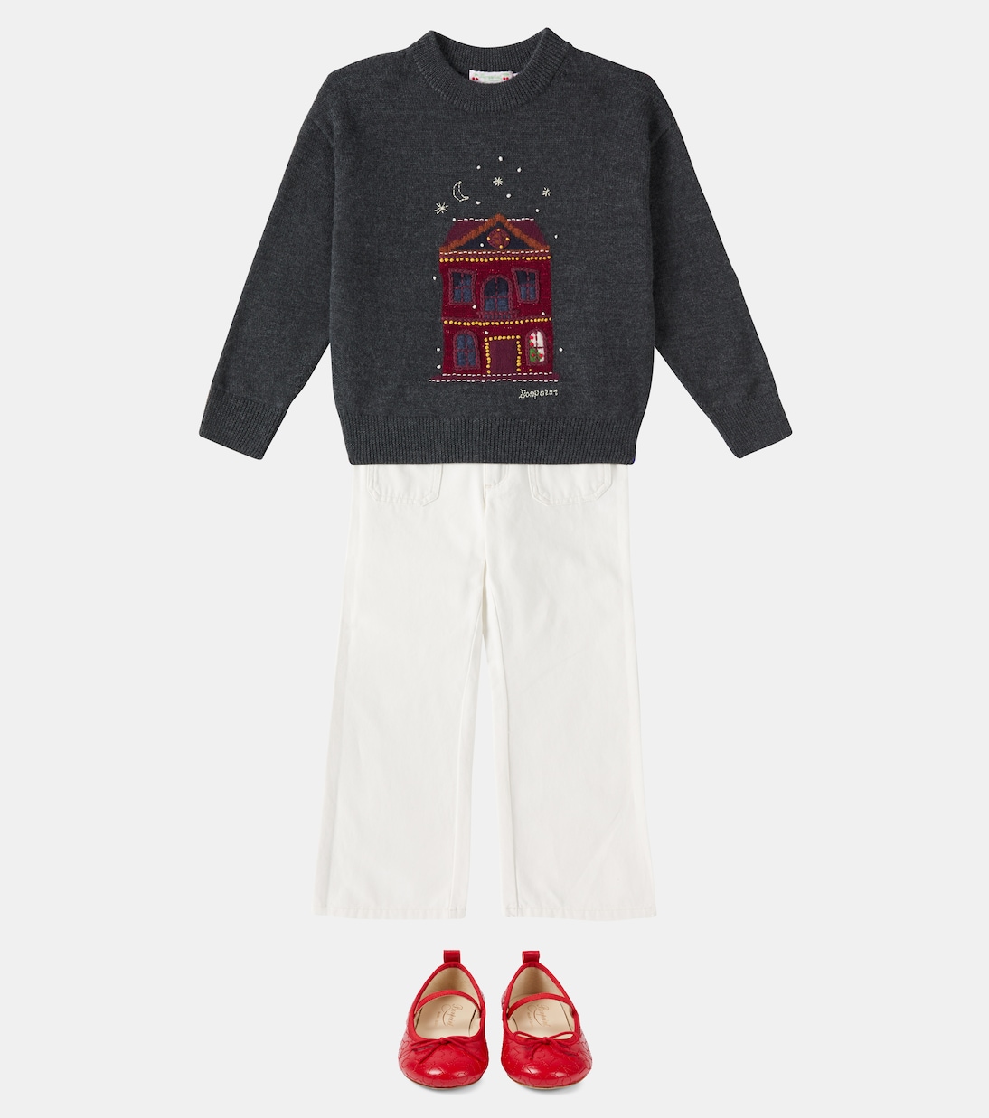 Pantaloni flared Junon in cotone | Bonpoint
