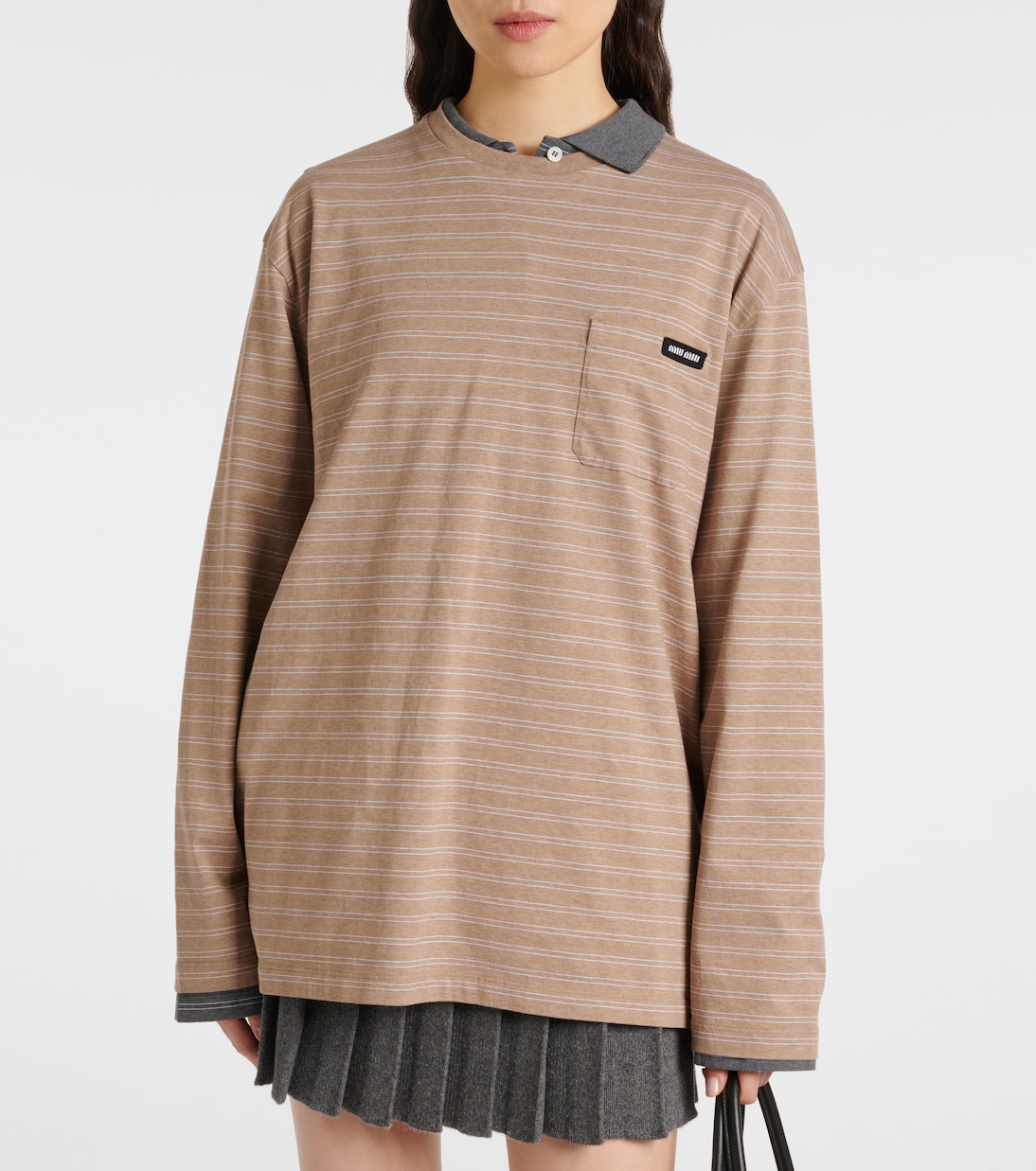 Top aus Baumwoll-Jersey | Miu Miu