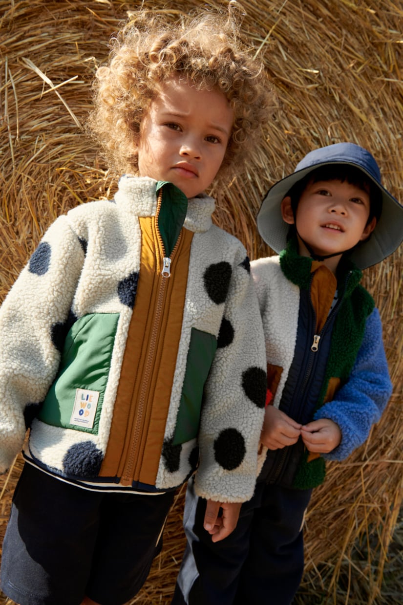 Naom polka-dot fleece jacket | Liewood