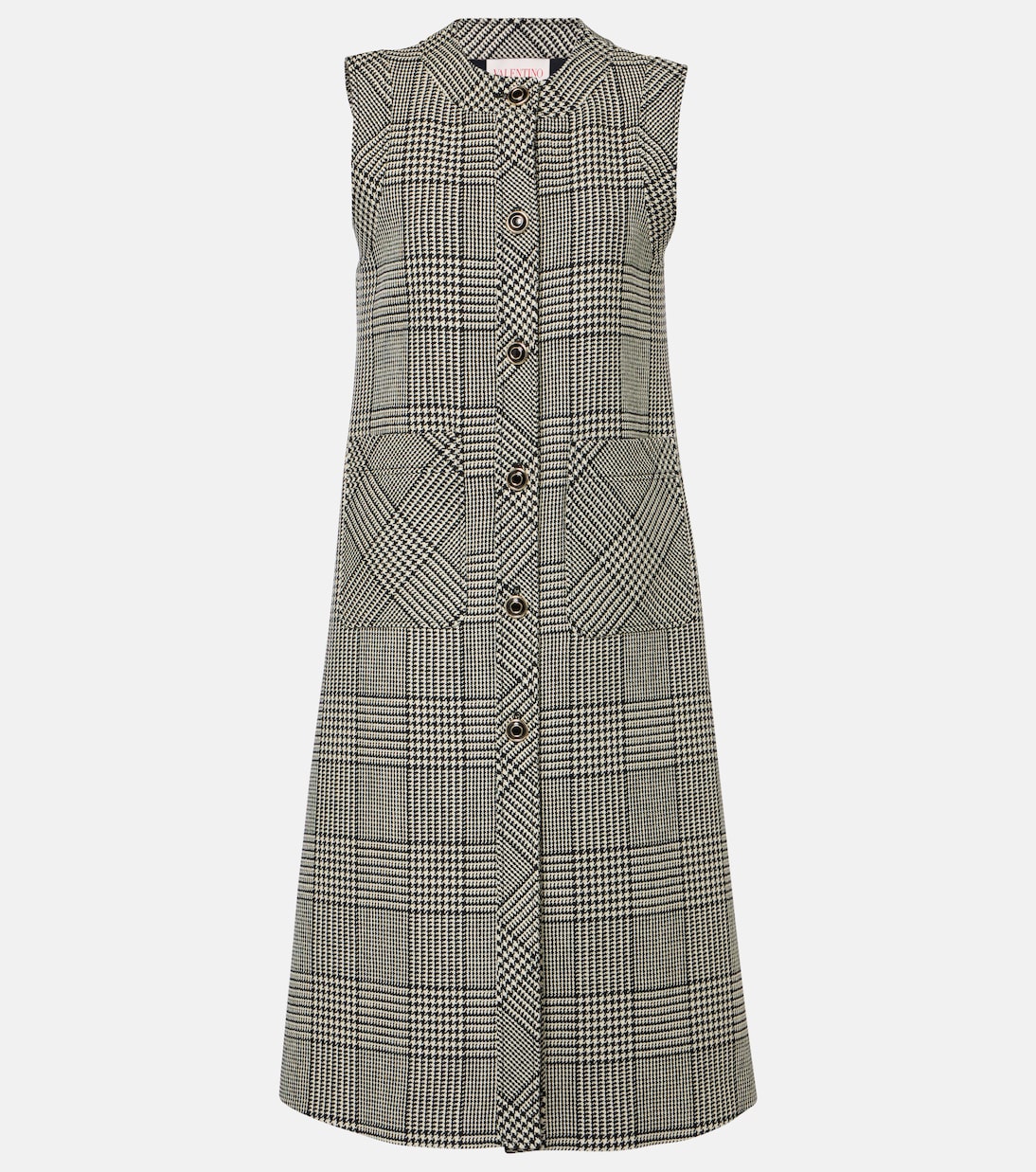 Robe midi en laine vierge | Valentino