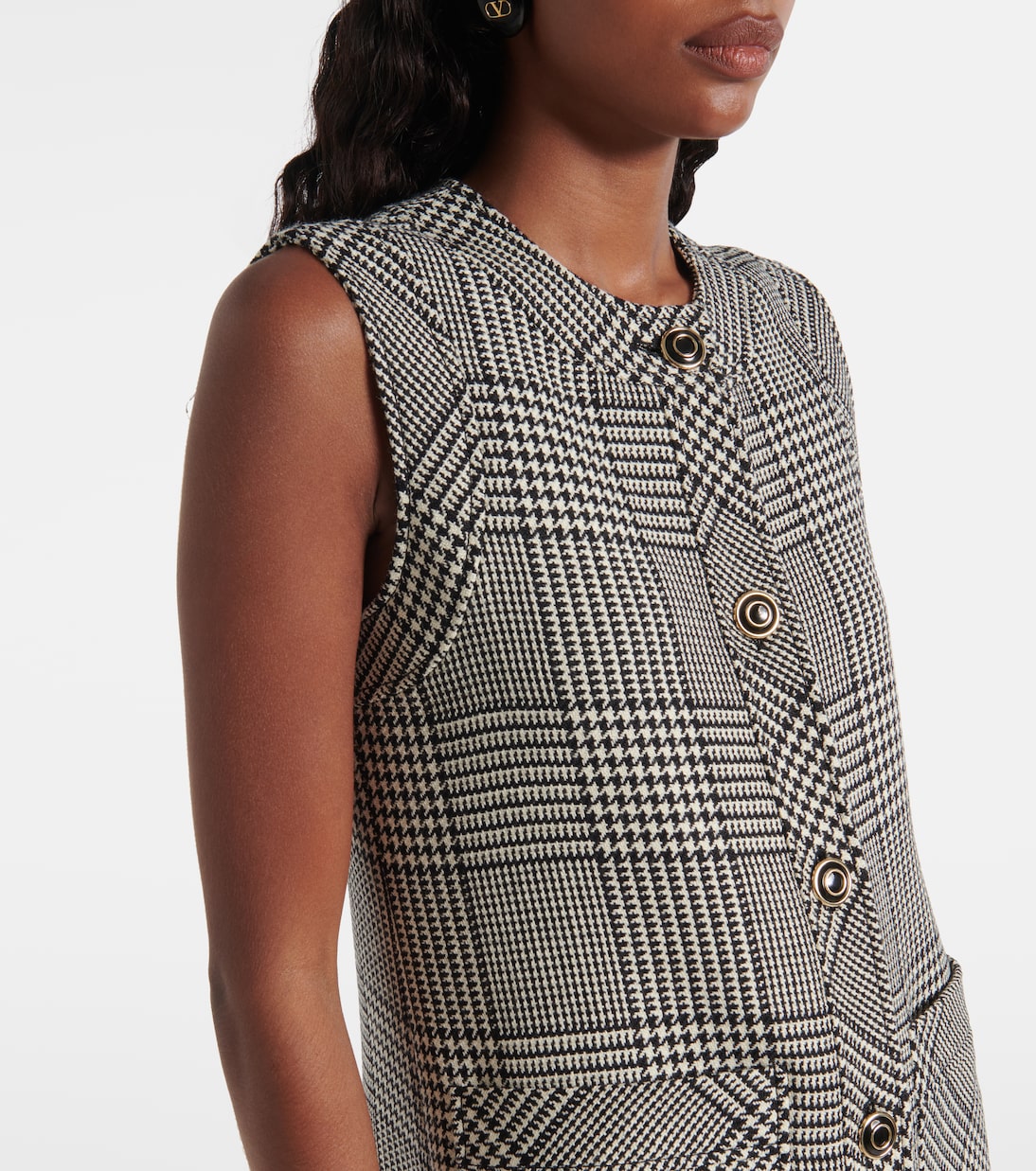 Robe midi en laine vierge | Valentino