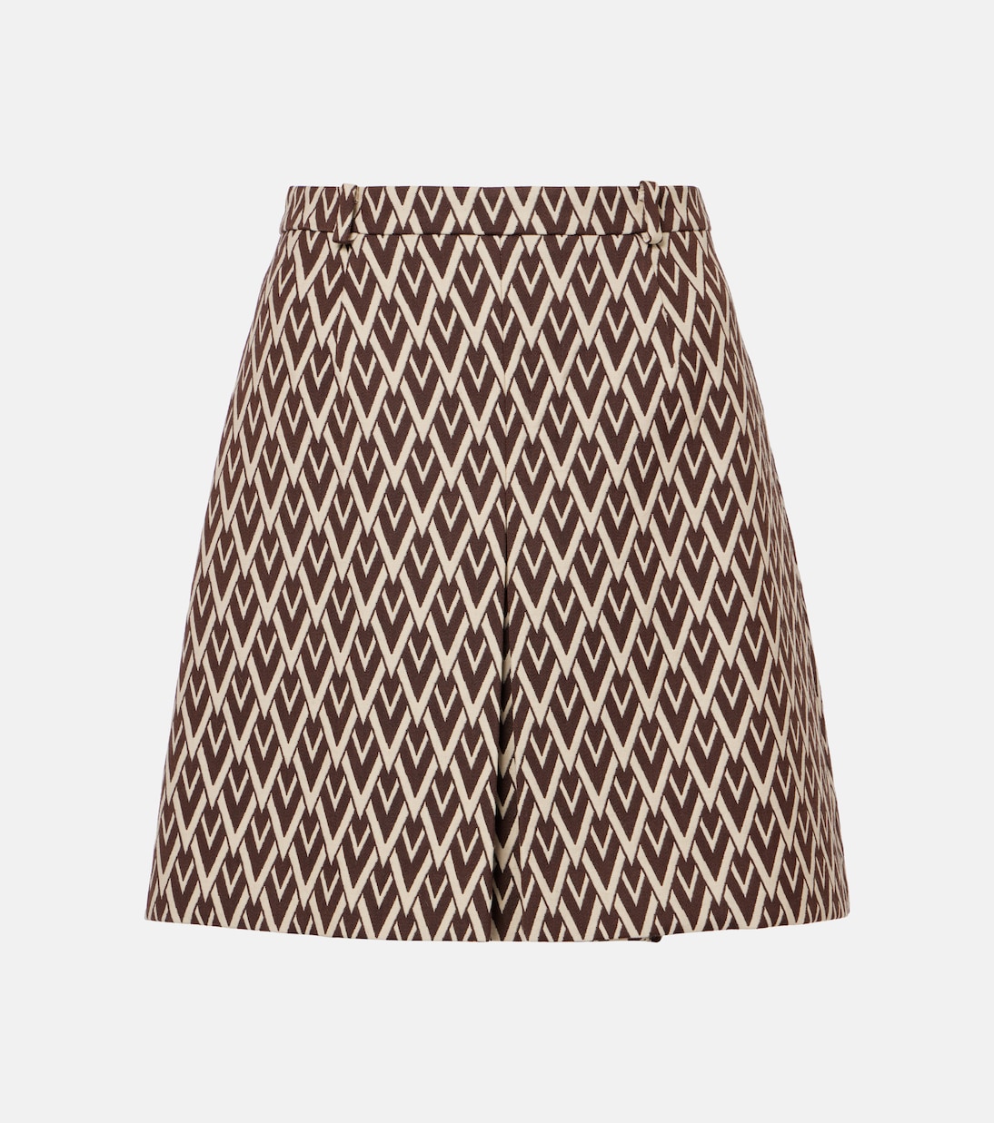 Toute La V wool jacquard miniskirt | Valentino