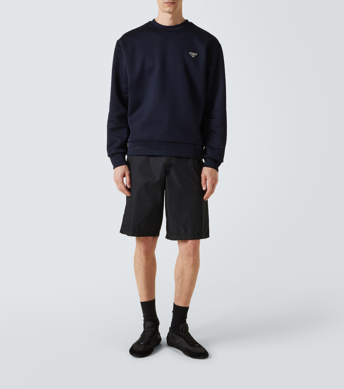Felpa in jersey di misto cotone | Prada