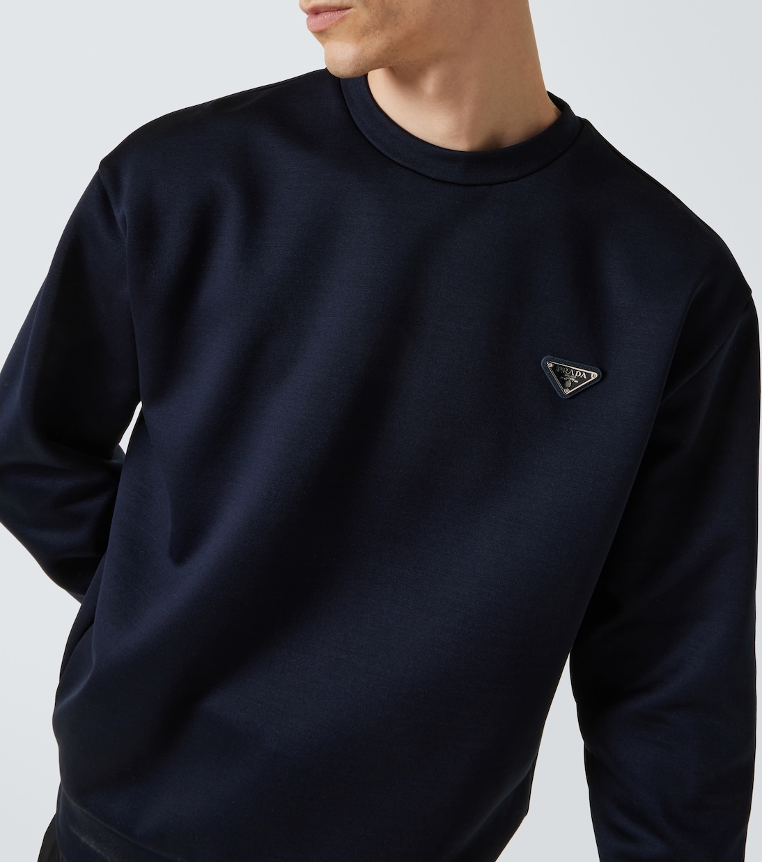 Felpa in jersey di misto cotone | Prada