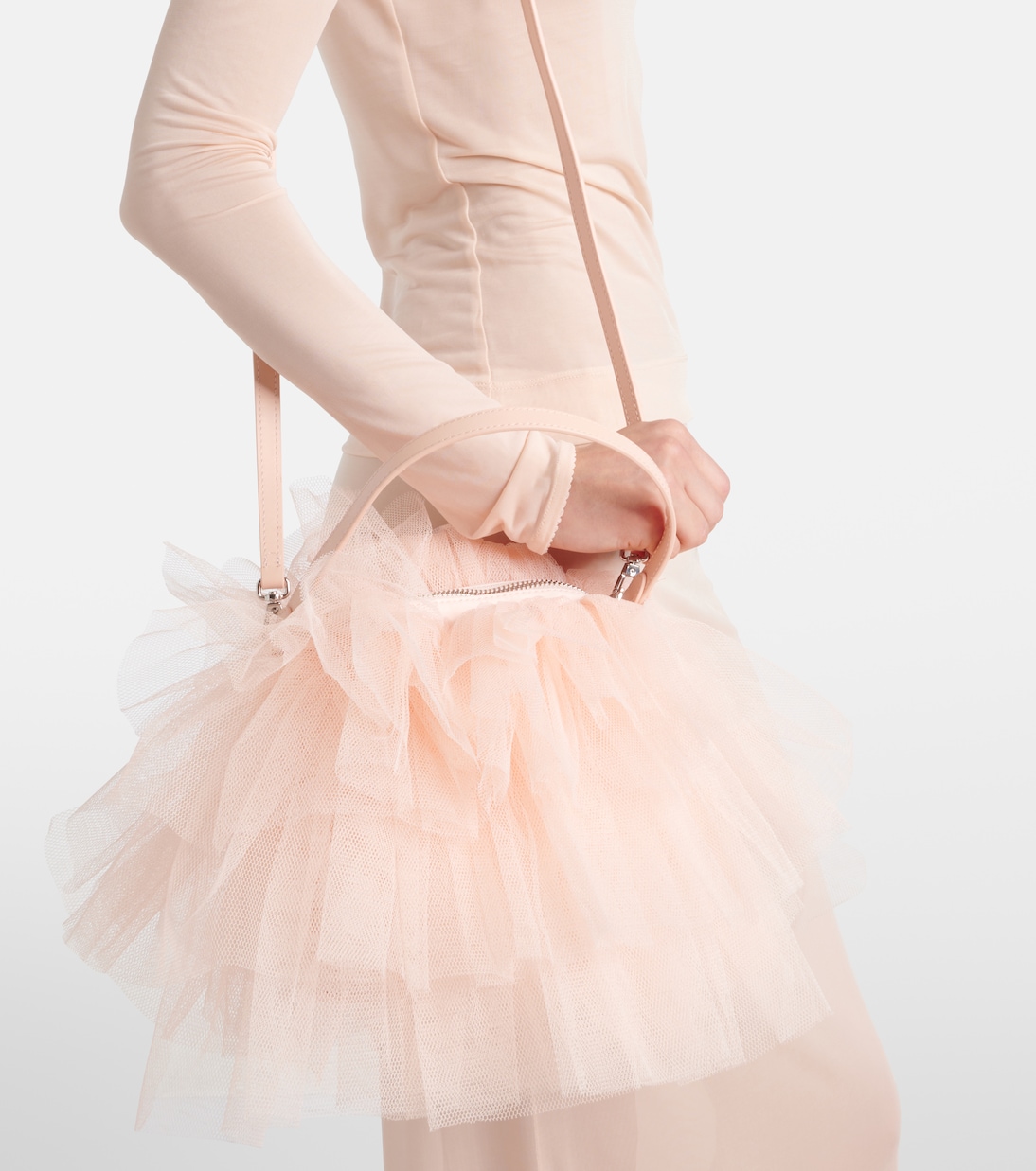 Schultertasche Frilly Tutu Mini aus Canvas | Simone Rocha