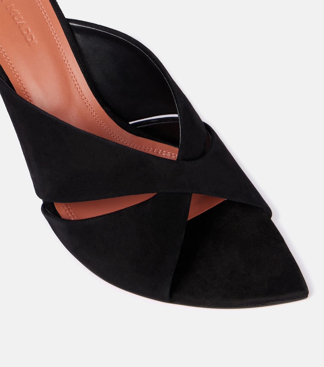 Mules Samantha 95 en daim | Amina Muaddi