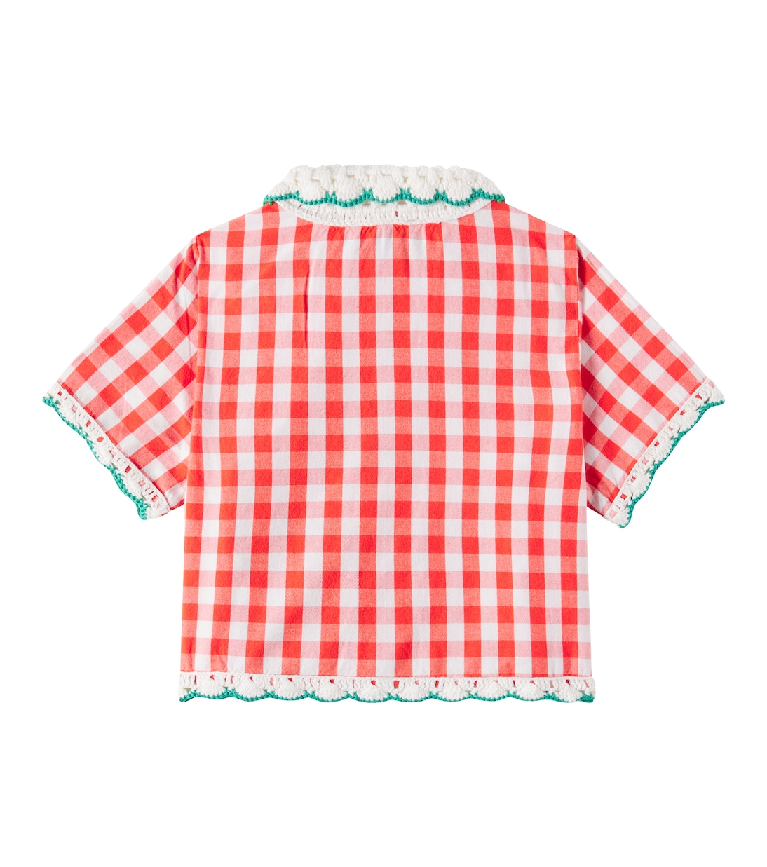 Hemd aus Baumwolle mit Häkelstrick | Stella McCartney Kids