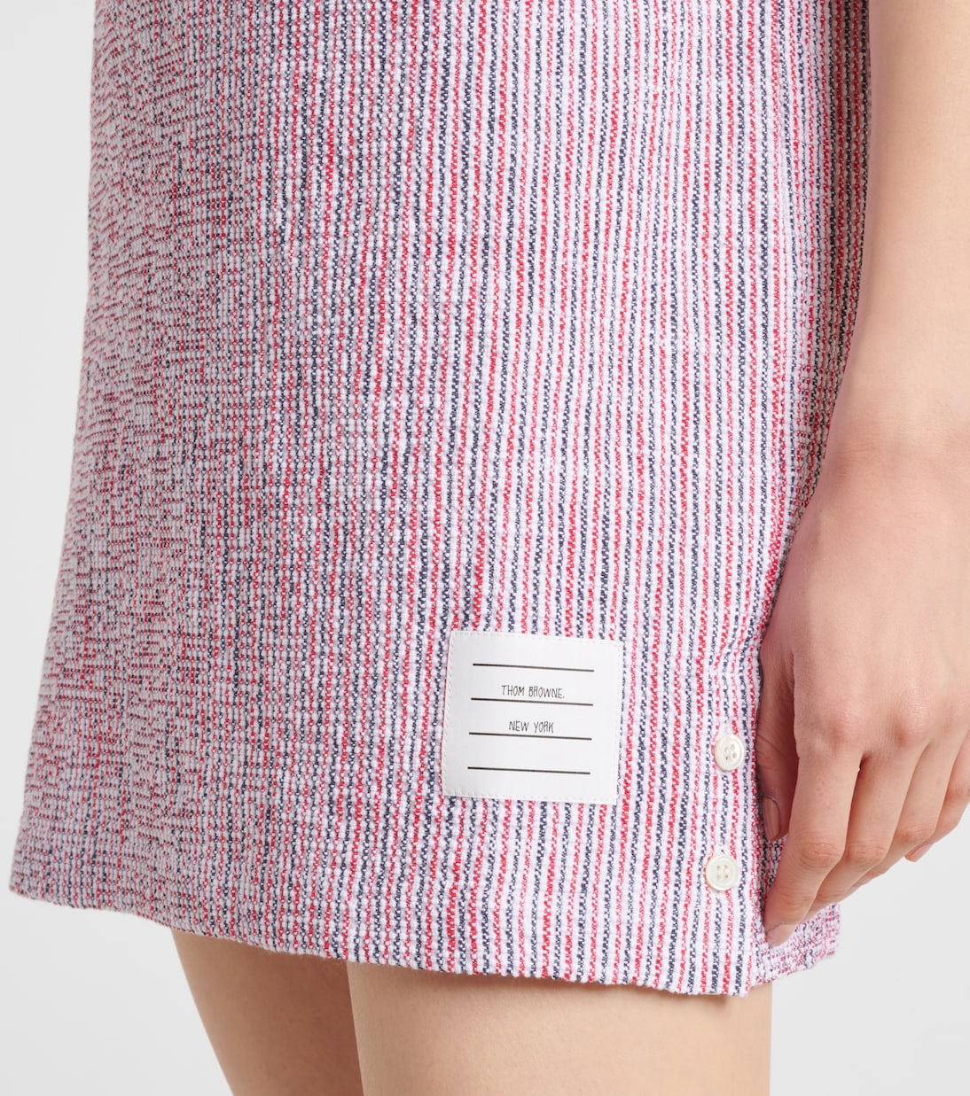 Abito polo in tweed di misto cotone | Thom Browne