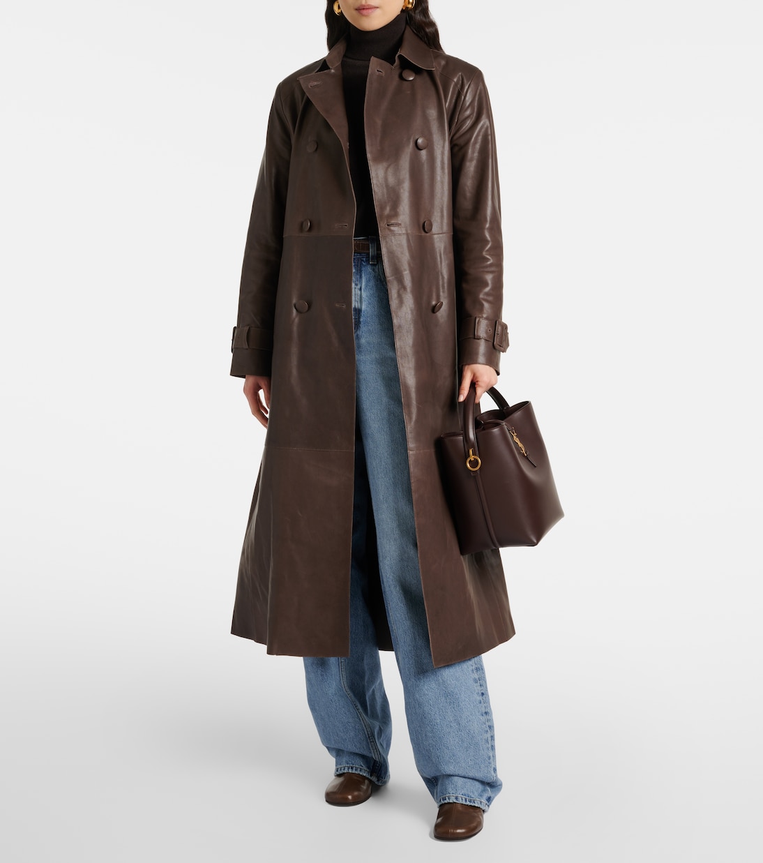 Trench Tate in suede | Nour Hammour
