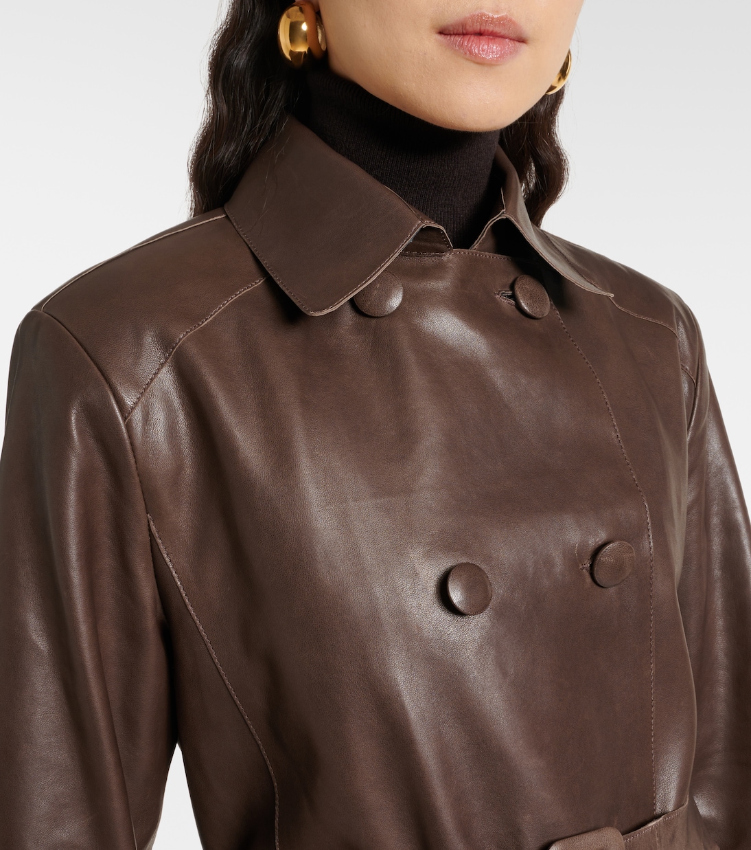 Trench Tate in suede | Nour Hammour