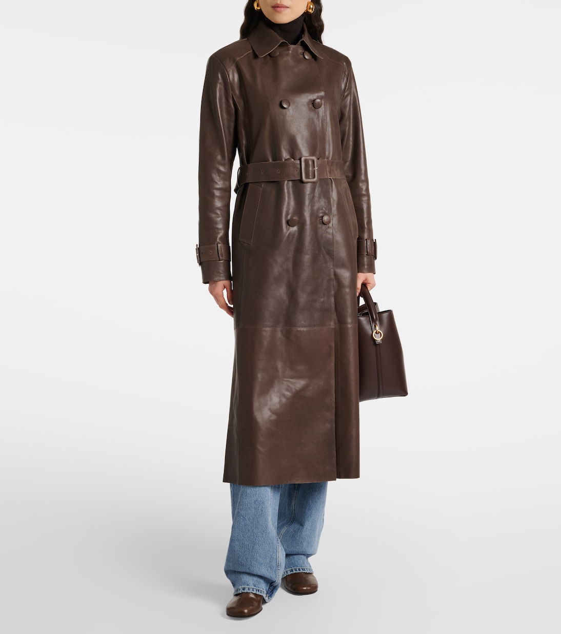 Trench Tate in suede | Nour Hammour