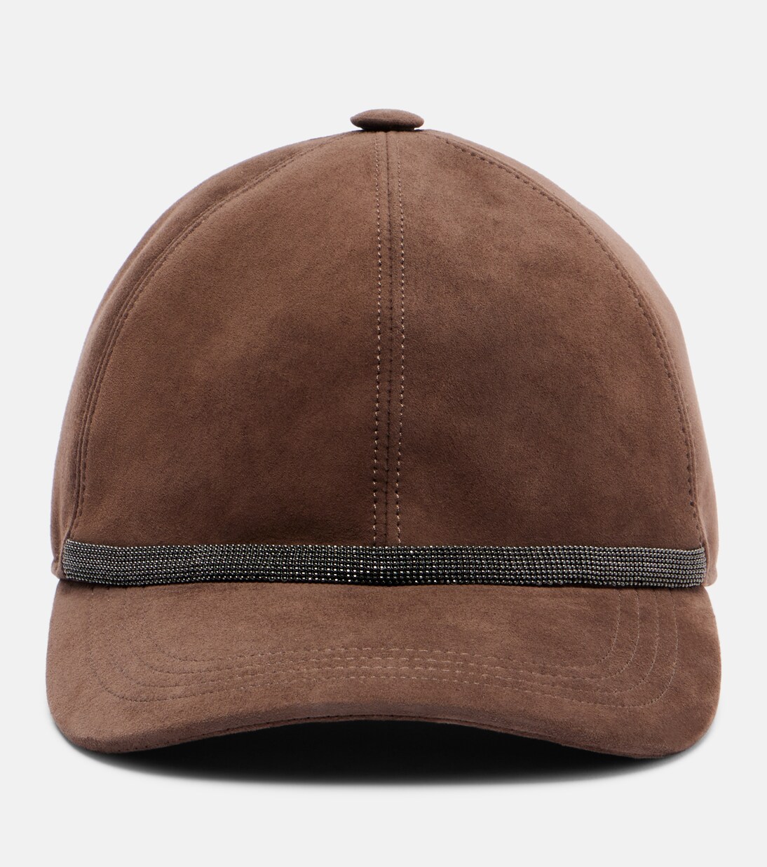 Monili suede baseball cap | Brunello Cucinelli