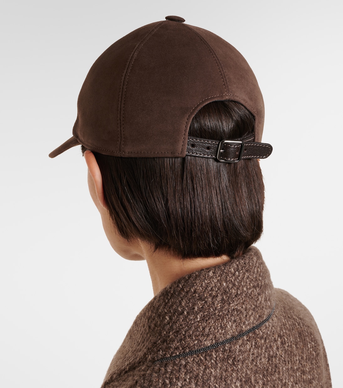 Monili suede baseball cap | Brunello Cucinelli