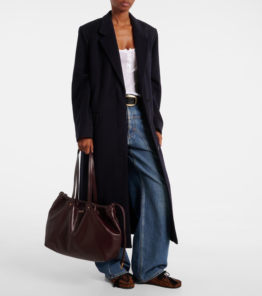 Silven Large leather shoulder bag | Isabel Marant