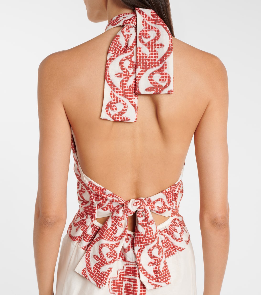Vestido midi de algodón estampado | Johanna Ortiz