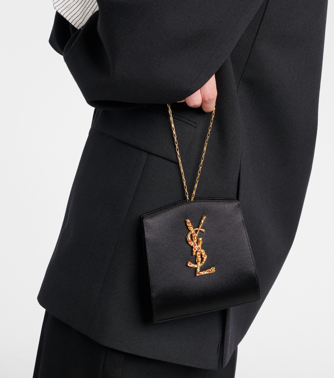 Pochette Evening Mini en satin | Saint Laurent