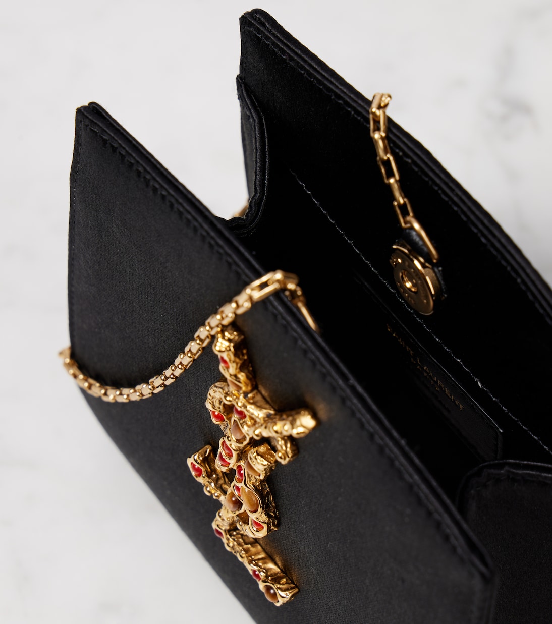 Pochette Evening Mini en satin | Saint Laurent