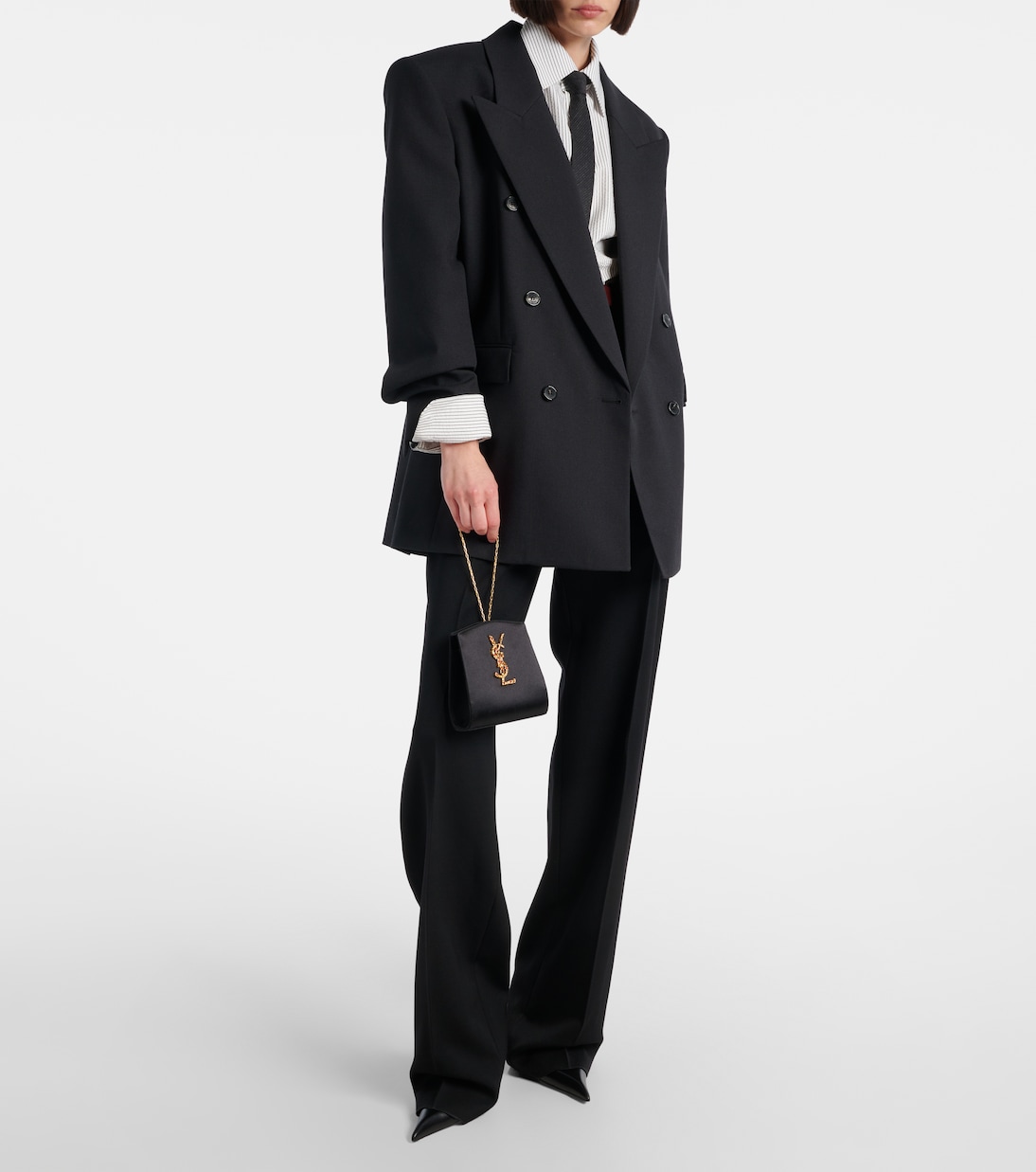 Pochette Evening Mini en satin | Saint Laurent
