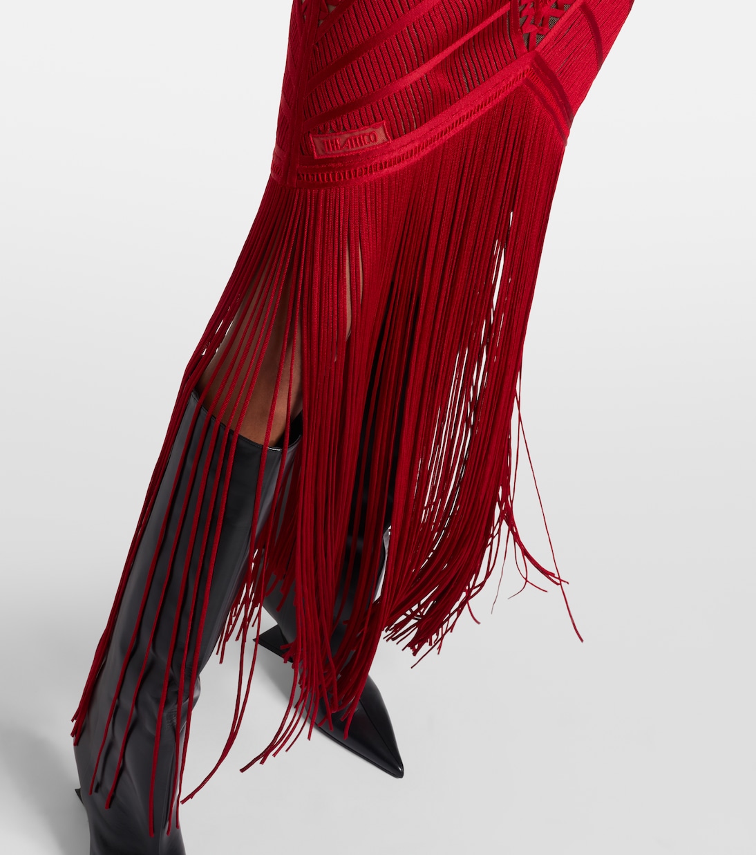 Vestido de cóctel Soutache de tul bordado | The Attico