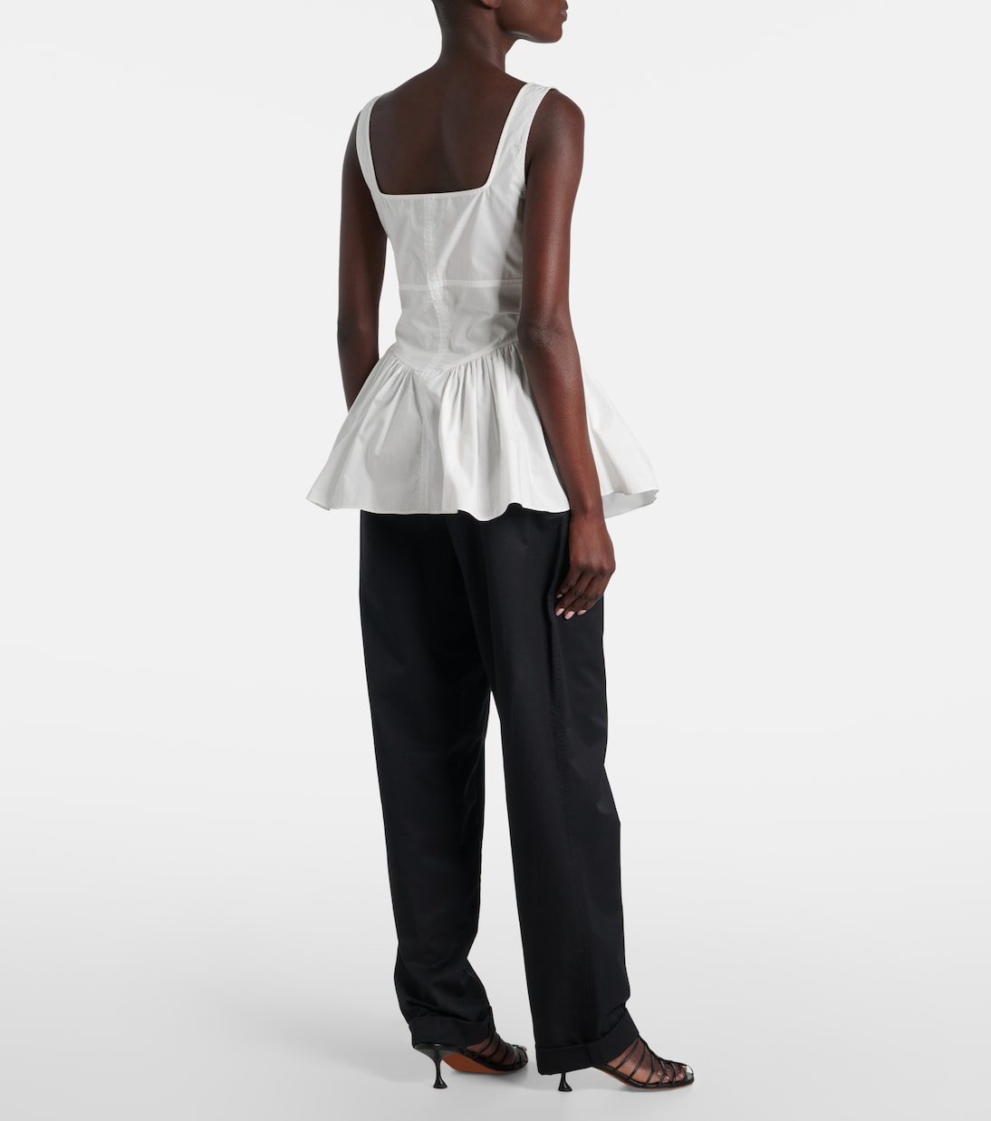 White Label Bader cotton-blend poplin top | Proenza Schouler