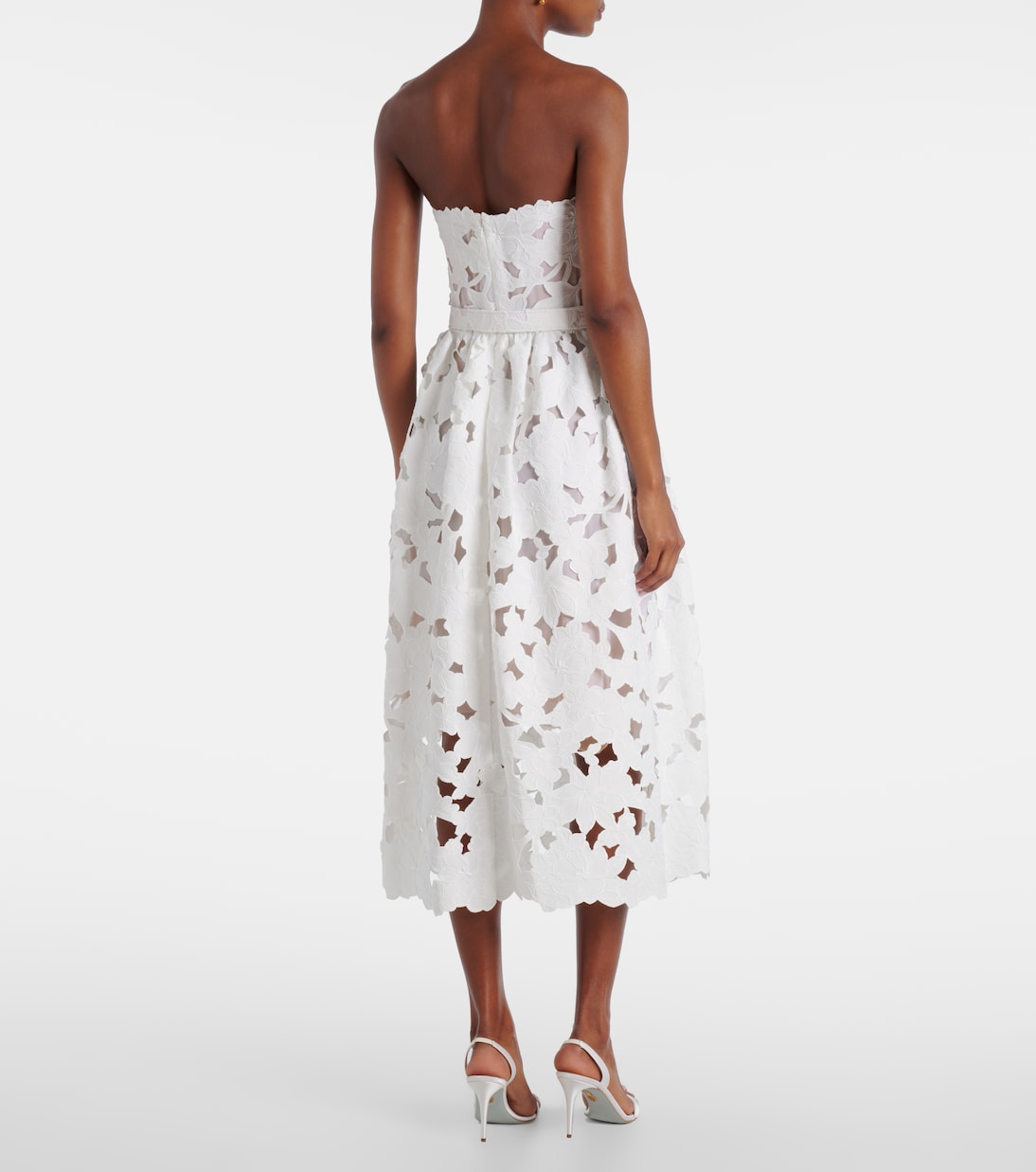Vestido bustier de encaje | Oscar de la Renta