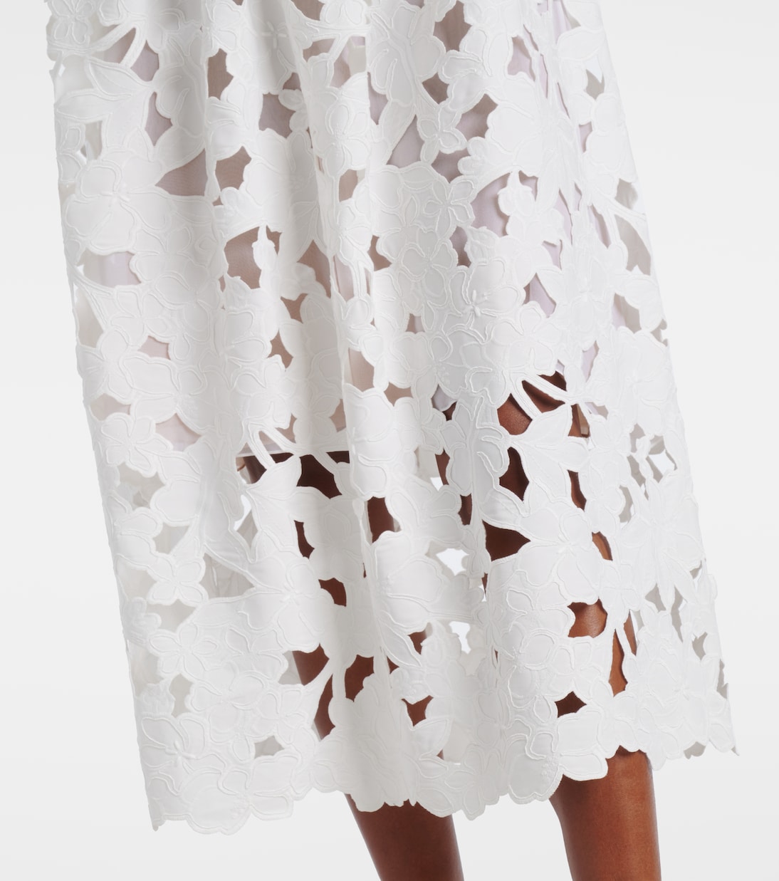 Vestido bustier de encaje | Oscar de la Renta