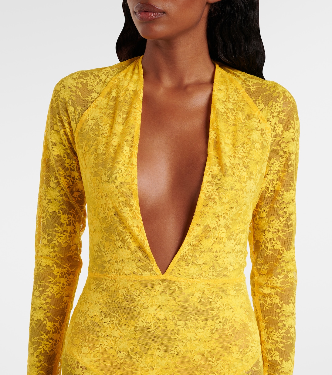 Lace sheer gown | Alex Perry