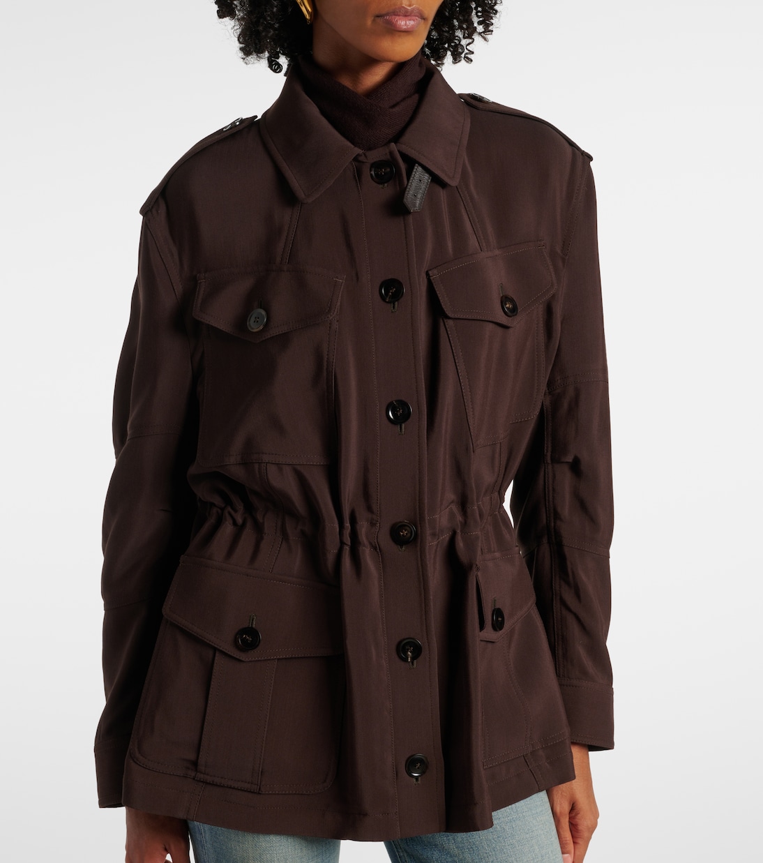 Feldjacke mit Leder | Tom Ford