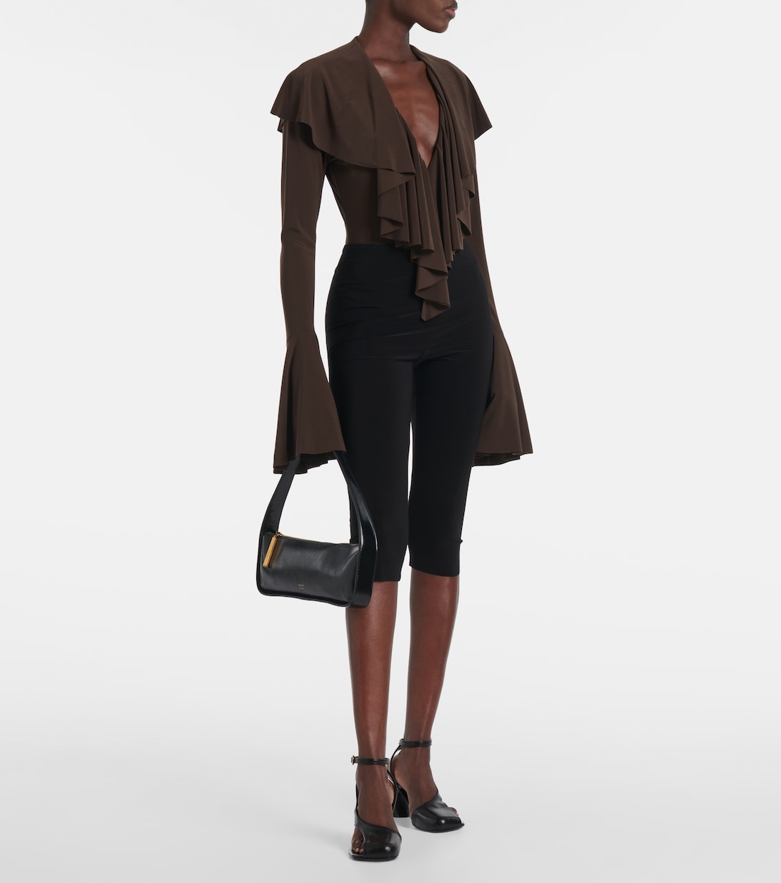 Capri high-rise leggings | Norma Kamali