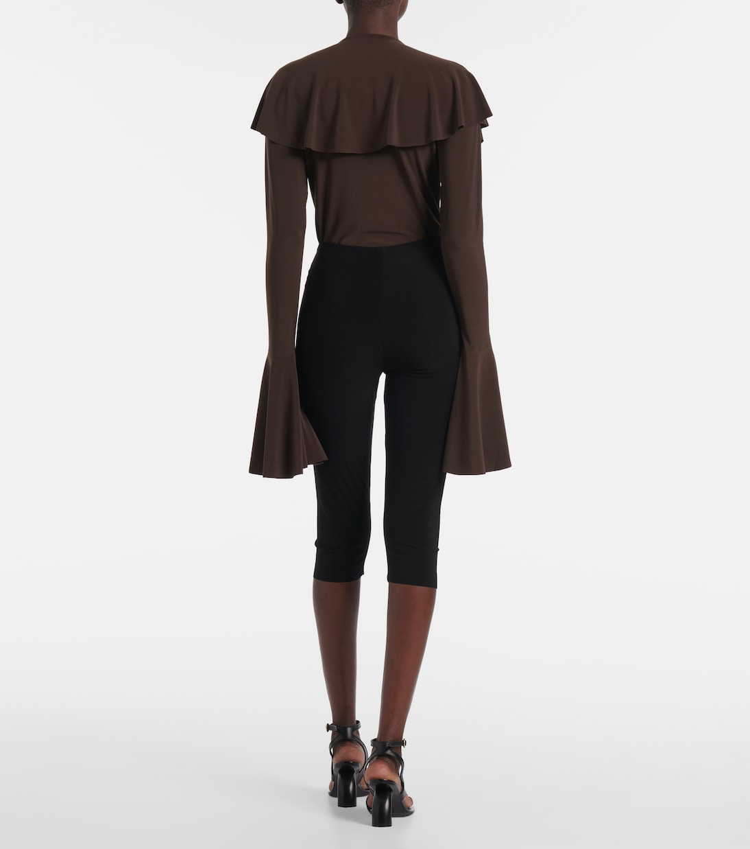Capri high-rise leggings | Norma Kamali