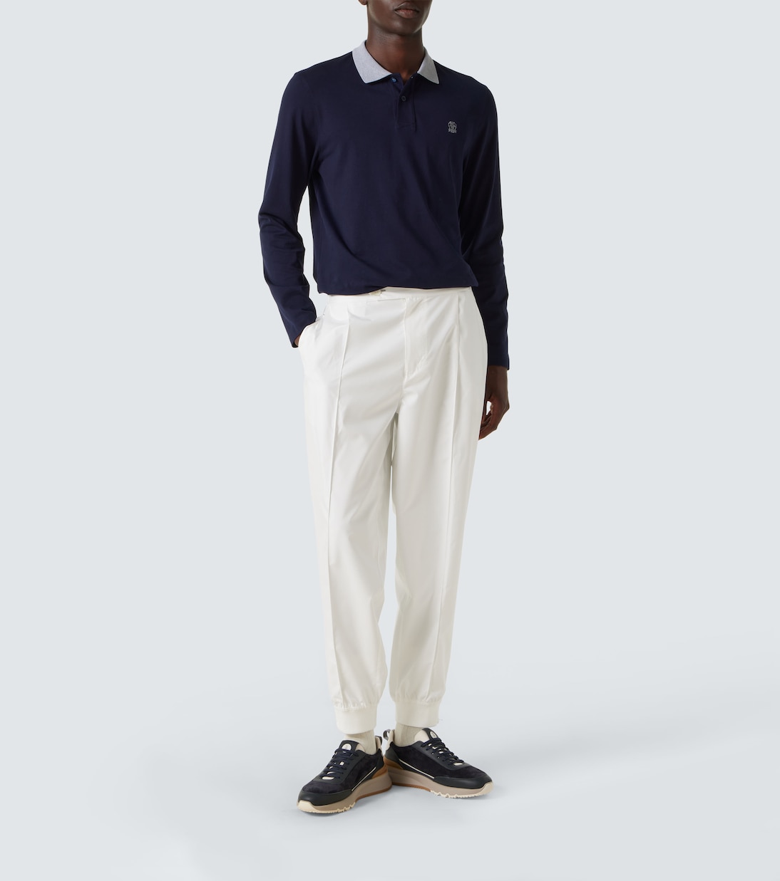 Baskets en daim et cuir | Brunello Cucinelli