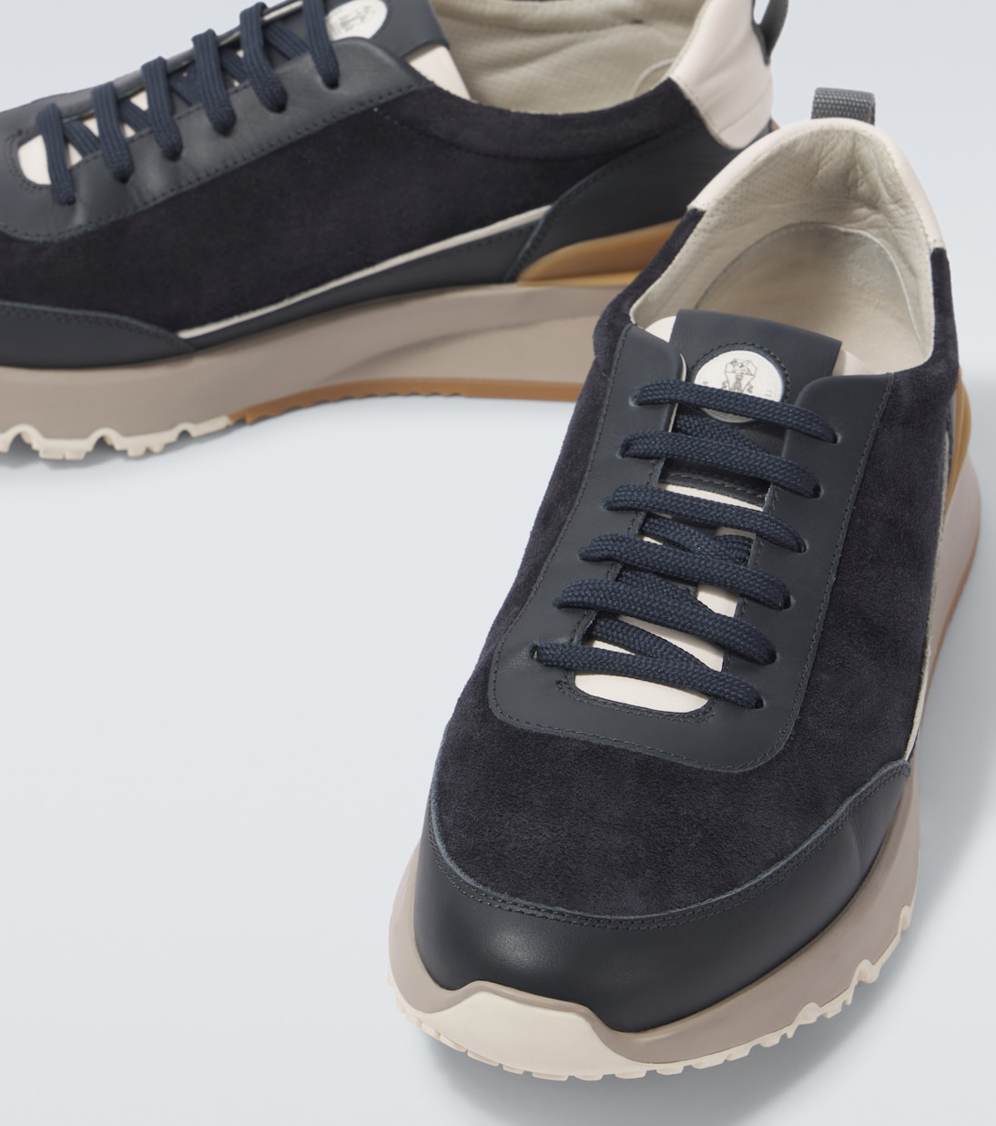 Baskets en daim et cuir | Brunello Cucinelli