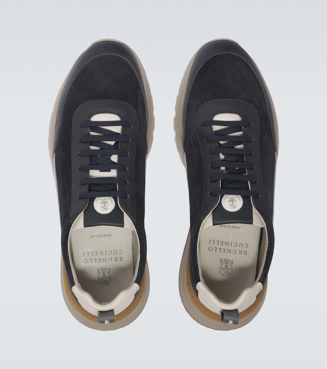 Baskets en daim et cuir | Brunello Cucinelli
