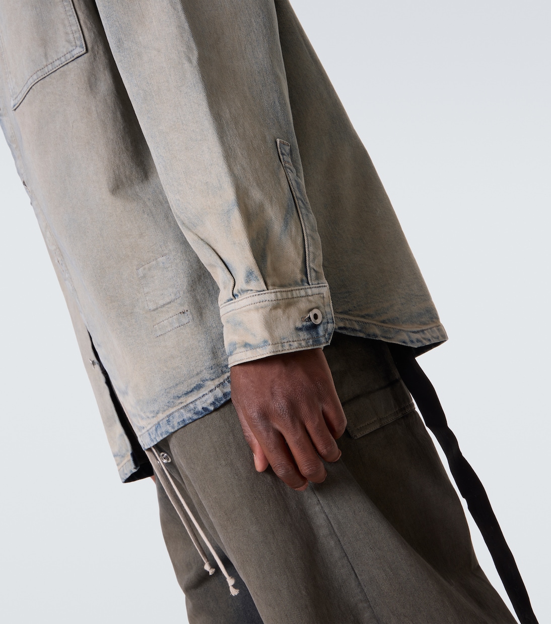Faded denim shirt | Rick Owens