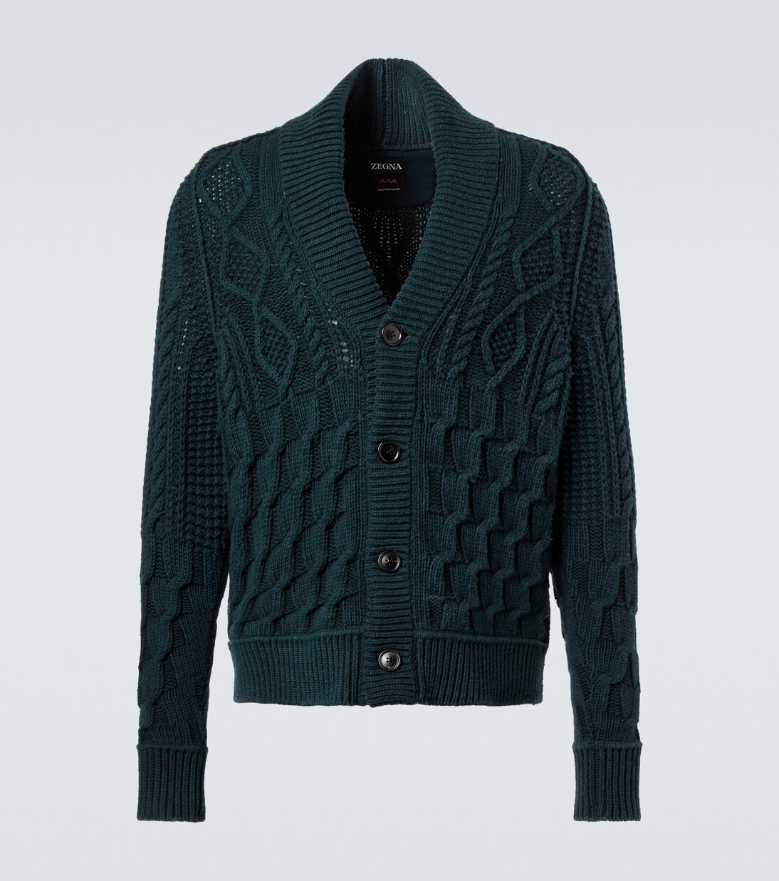 Cárdigan trenzado de cachemir | Zegna