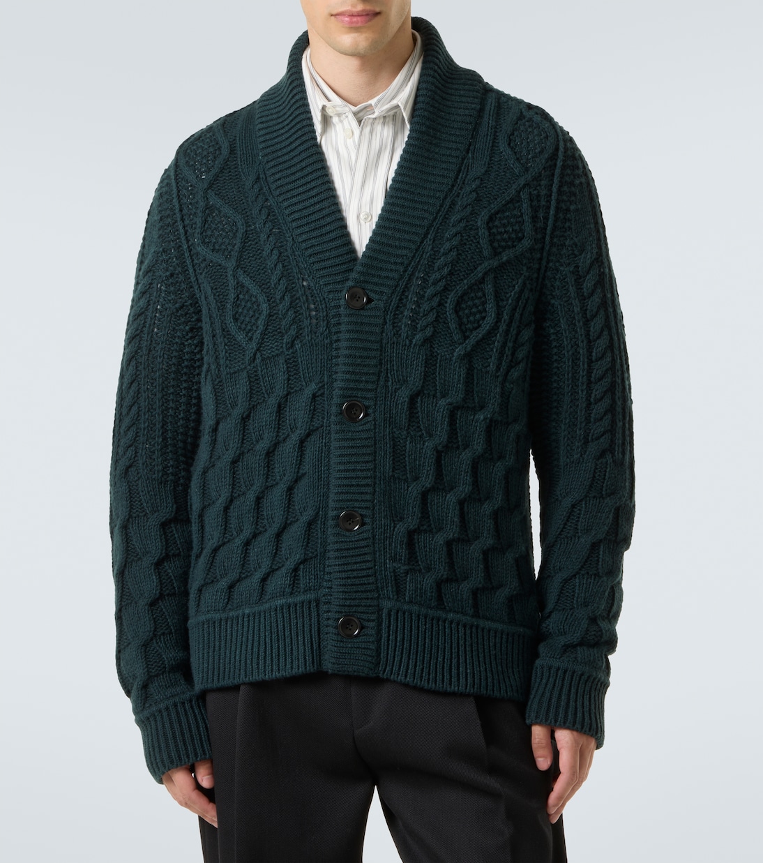Cárdigan trenzado de cachemir | Zegna