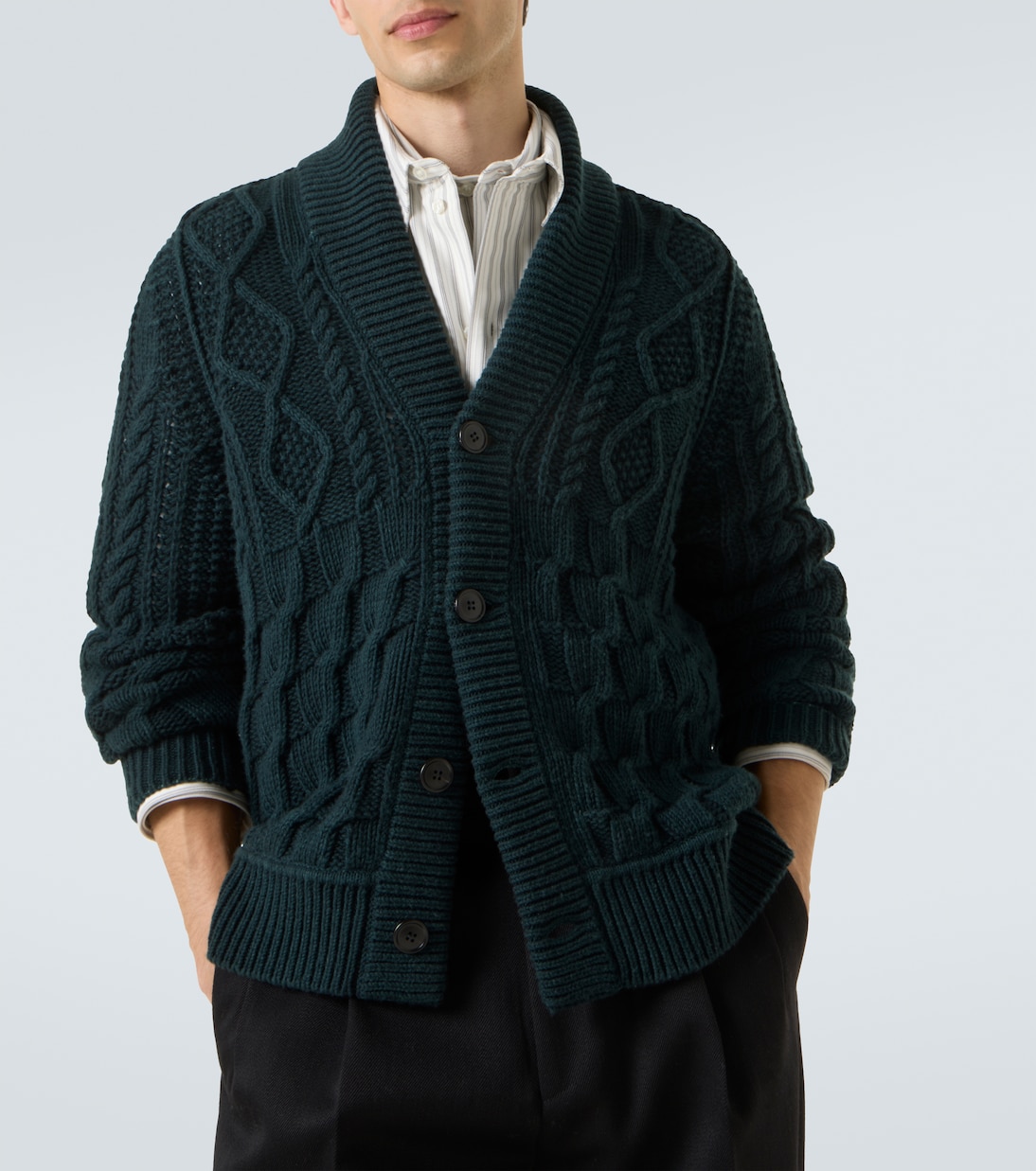Cárdigan trenzado de cachemir | Zegna