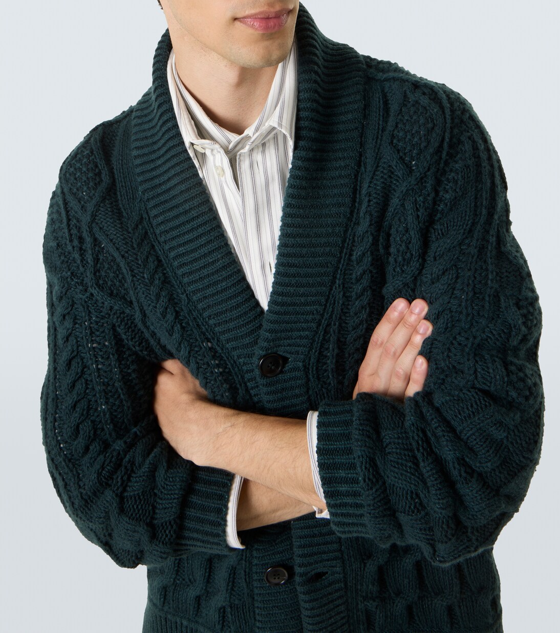 Cárdigan trenzado de cachemir | Zegna