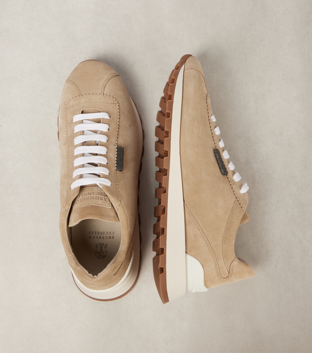 Monili suede sneakers | Brunello Cucinelli