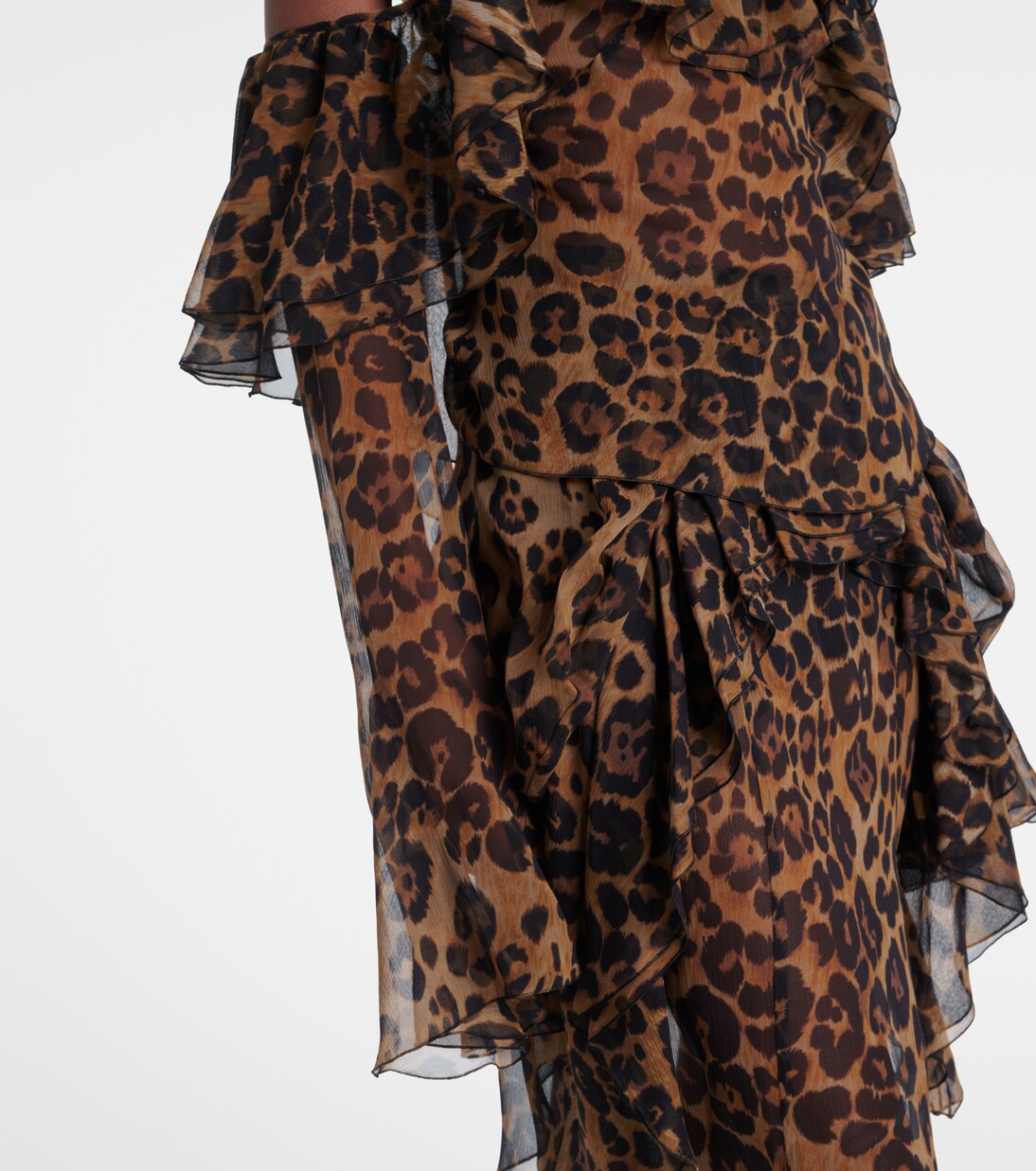 Top en soie à motif léopard | Blumarine