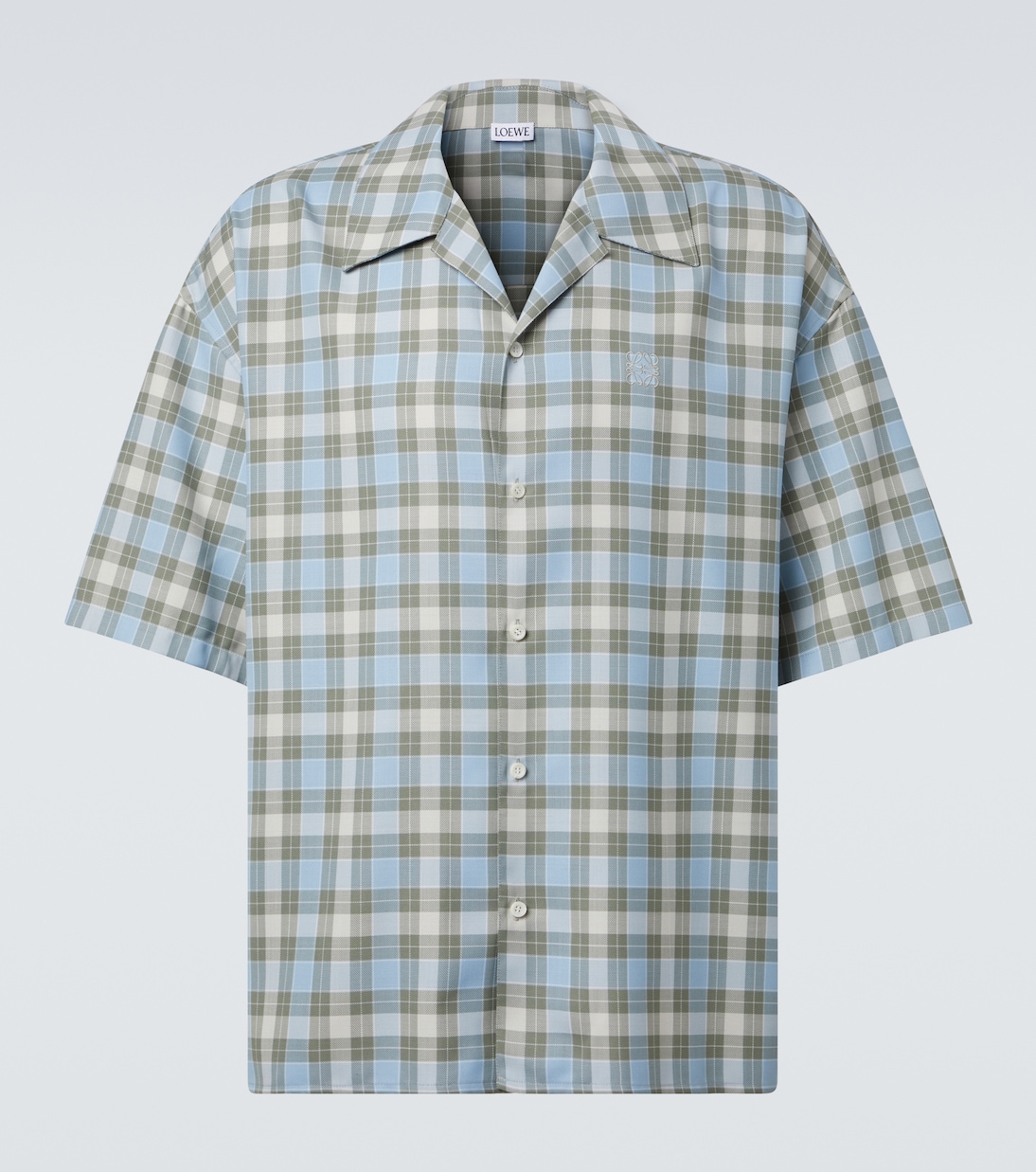 Camisa a cuadros con anagrama | Loewe