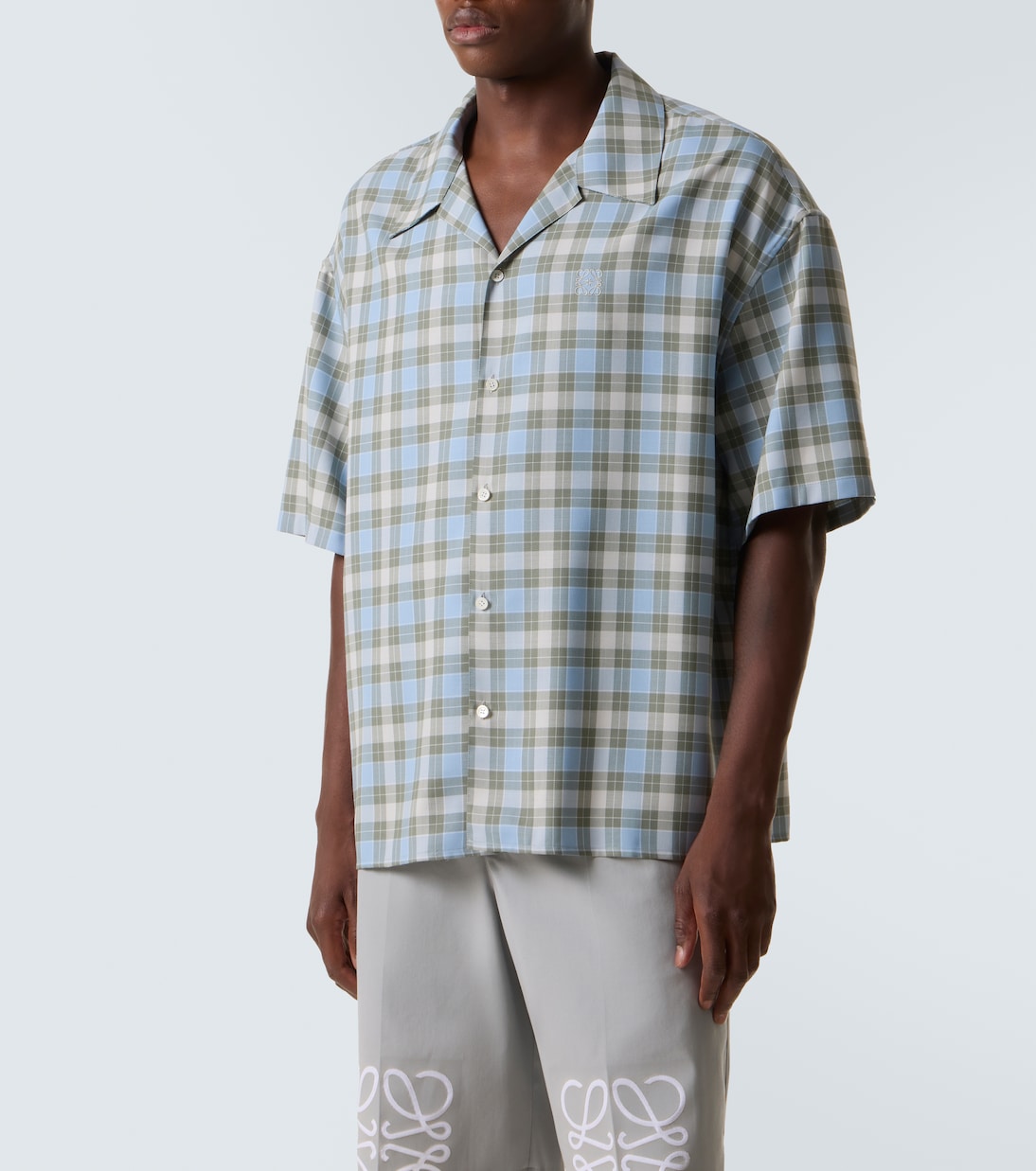 Camisa a cuadros con anagrama | Loewe