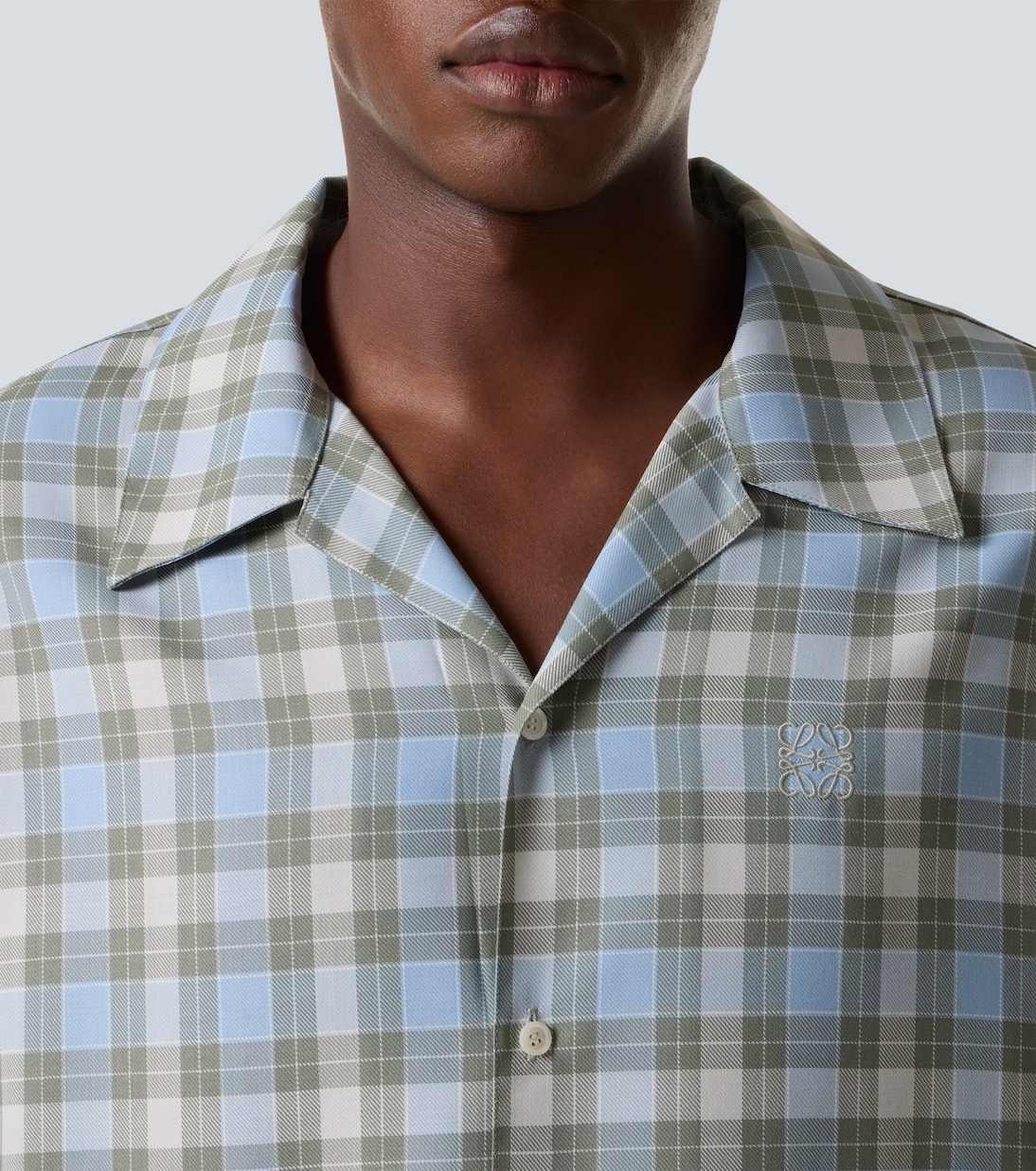 Camisa a cuadros con anagrama | Loewe