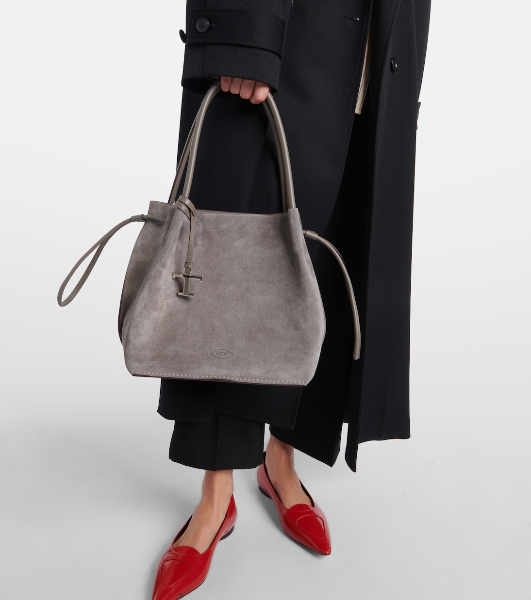 Bucket-Bag Buz Medium aus Veloursleder | Tod's