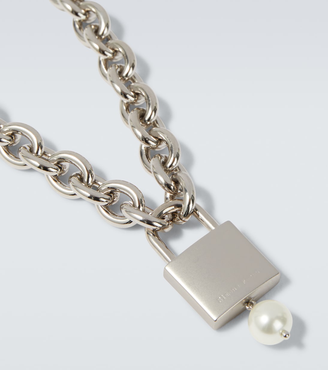 Faux pearl-embellished chain necklace | Simone Rocha