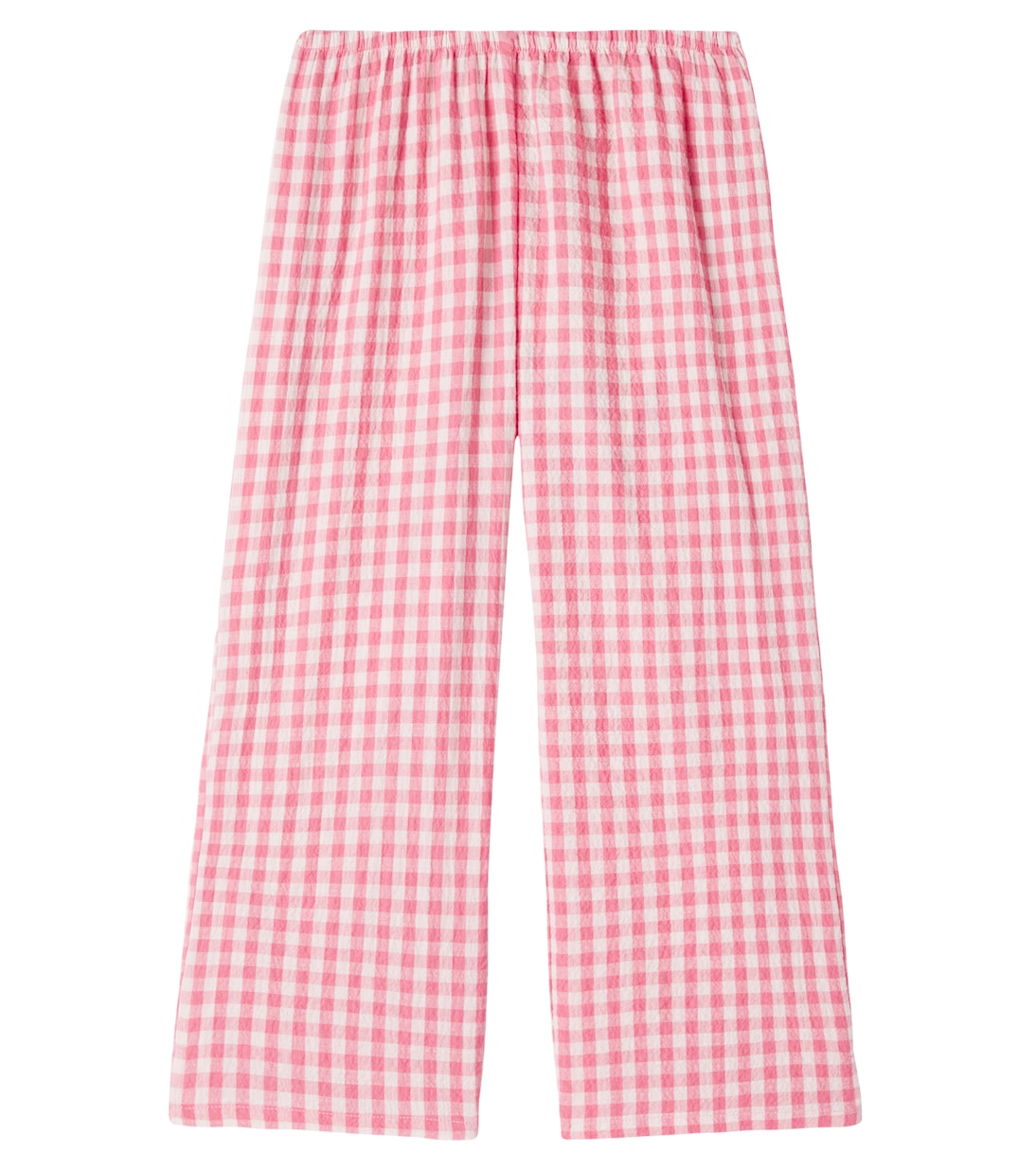 Embroidered gingham cotton straight pants | Konges Sløjd