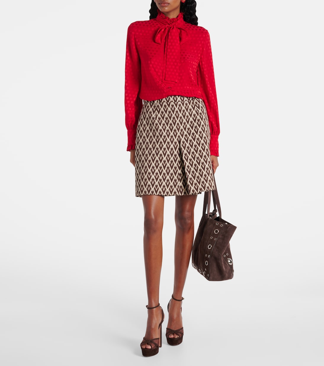 Shear Plateau 130 suede platform pumps | Aquazzura