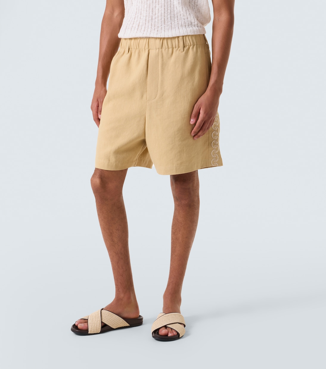 Bestickte Shorts | Commas