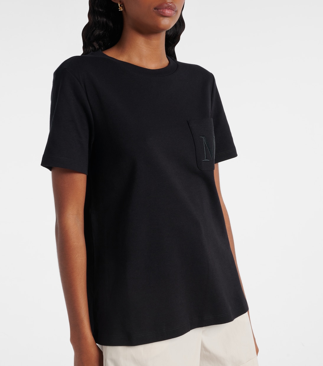 Madera embroidered cotton jersey T-shirt | 'S Max Mara