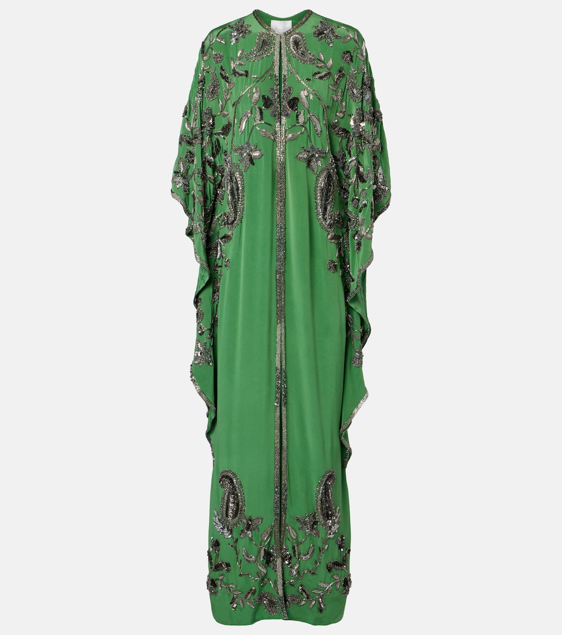 Verzierter Kaftan Mystical Gaucho aus Seide | Johanna Ortiz